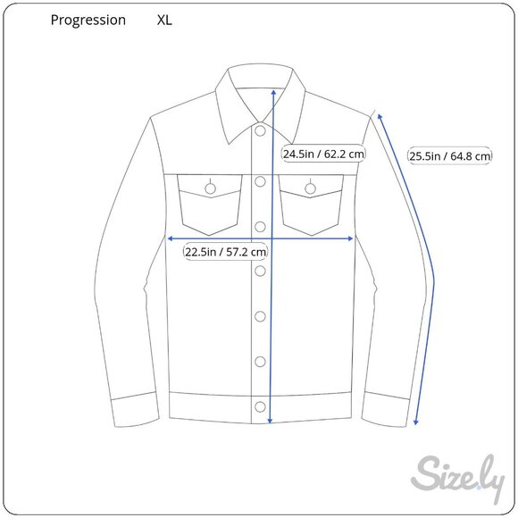 Progressions XL Denim Jacket With Leather Sleeves - Picture 2 of 4